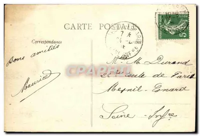 Honfleur — La tempête — Collection Thorme, n°6 — Verso