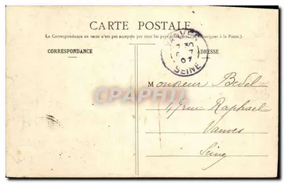 Honfleur — Widok na burzę — Zbiór A. H. L'Isle-Adam — Rewers