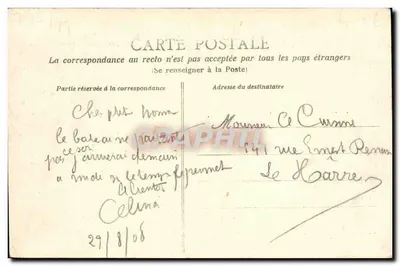 Honfleur — Fasada kościoła św. Katarzyny — Republika Francuska — Rewers