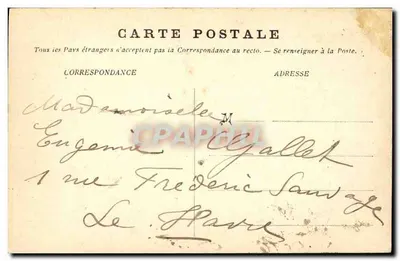 Honfleur — Dzwonnik Katedry św. Katarzyny — E.J. Gros Beicot — Rewers