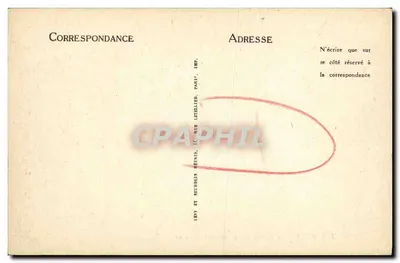 Honfleur — Wewnętrzny widok kościoła Świętej Katarzyny — LL — Rewers