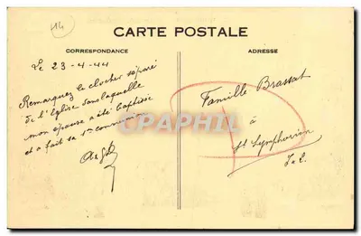Honfleur — Kościół św. Katarzyny — C. M., Le Havre — Rewers
