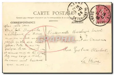 Honfleur — A Igreja de São Etienne — editor não visível — Verso