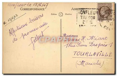 Honfleur — Kościół św. Leonarda — Wydawnictwo LL — Rewers