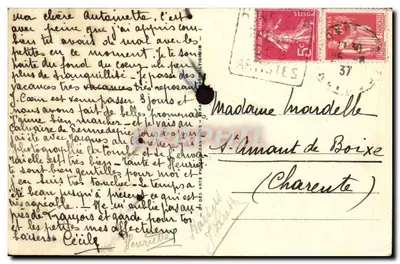 Honfleur — Igreja de São Léonard — Bilhete postal antigo HONFLEUR n°325 — Verso