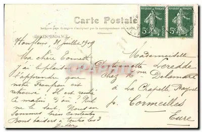 Honfleur — Kościół św. Leonarda (xvie wiek) — Nowoczesna pocztówka n°12 — Rewers