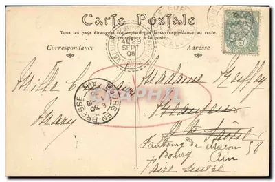 Honfleur — La Lieutenante (stare Fortyfikacje) — ND Phor, n° 124 — Rewers