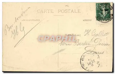 Stara pocztówka Honfleur La Lieutenance — Rewers
