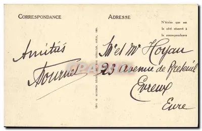 Honfleur — A Lieutenantance e o Hotel de Ville — ND — Verso