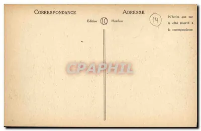 Honfleur — La Lieutenante i Port — LL — Rewers