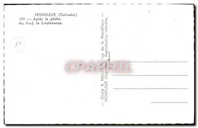 Honfleur (Calvados) — Po rybakach — Cliché B. MULLOT — Rewers