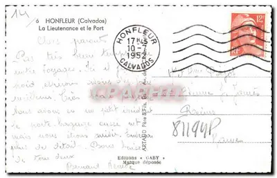 HONFLEUR — La Lieutenante i Port — Wydawnictwo GABY — Rewers