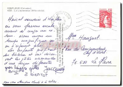 Honfleur — Władza (XV wiek) — Wydawnictwo Normandzkie Le Goubert — Rewers