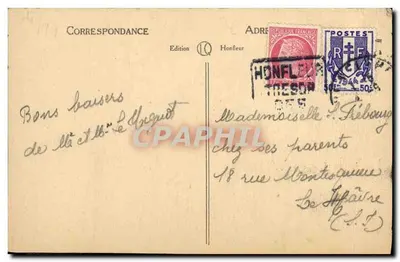 Honfleur — Le Mont-Joli — éditeur LL, n°9 — Verso