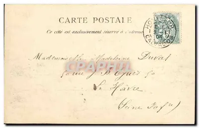 Honfleur — Mont-Joli — E. J. — n°12 — Rewers