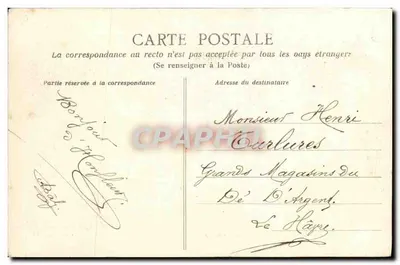 Honfleur — plac Obelisku — wydawca nieznany — Rewers