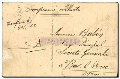 Honfleur — O Farol e a Ponta — Bilhete postal moderno n°4 — Verso
