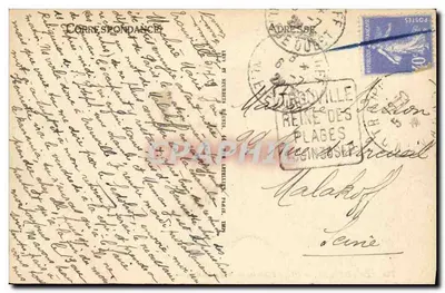 Deauville, a Praia das Flores — Villa Dolfus — LL — Verso