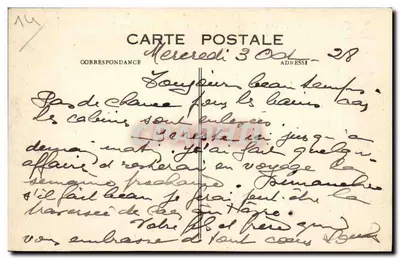 Deauville — A Praia Florida — Os Tenis — 421 bis — Verso