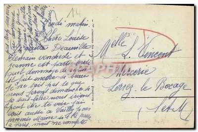 Deauville - Plage Fleurie - Rue Gontaut Biron — wydawca A.D. nr 175 — Rewers
