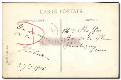 Deauville — Rue Gontaut-Biron, ao meio-dia — Verso