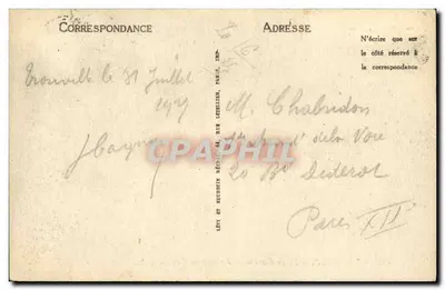 Deauville, a Praia Florida — A Rua do Casino — LL — Verso