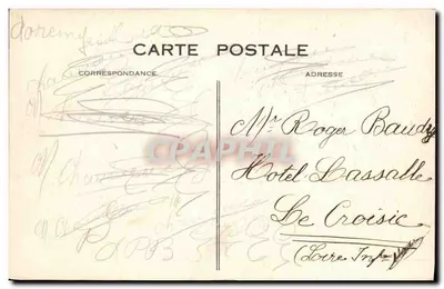 Deauville. A Praia Florida — rue de l'Écluse — Galot-Jobiet & Cie, n°428 — Verso