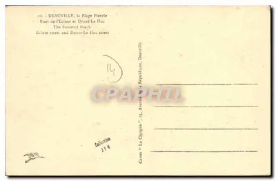 Alla Primavera — negozio a legnaia — Deauville — Verso