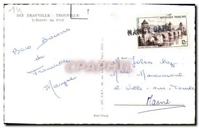 A Entrada do Porto — Deauville-Trouville — Réal-Photo — Verso