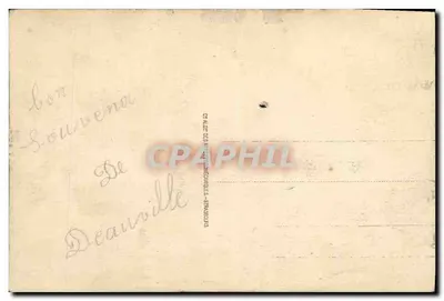 Deauville - A Praia das Flores - A Potinière — Cat. n°174 — Verso