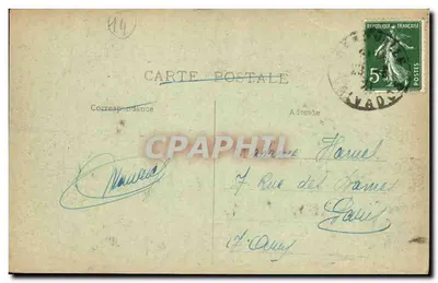 Deauville — Um canto da Potinière — Editor Léonard Mallet — Verso