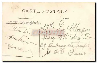 Cena de aldeia — homem deitado perto de um jumento — editor Robinson, n°10, La Bûche — Verso