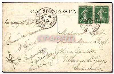 Dintorni di Meulan — Mulino sulla Moncien, a Gaillon — A. Ancelet, n°31 — Verso