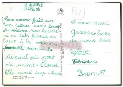 Bagneux — Diversos aspectos da cidade — Éditions Raymon Color — Verso