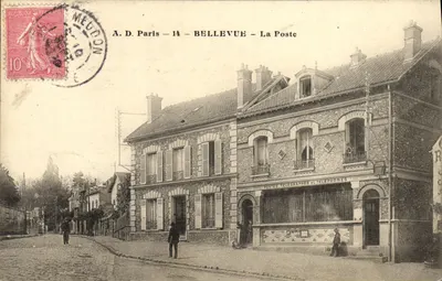 Bellevue - A Postagem — Correios, Telégrafos e Telefones — A.D. Paris 14