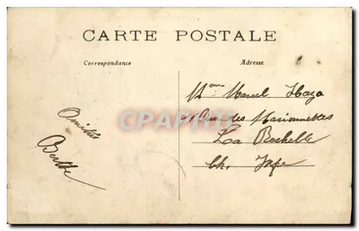 Boulogne-Billancourt — Inundaciones de enero de 1910 — Una calle inundada E.M. — Reverso