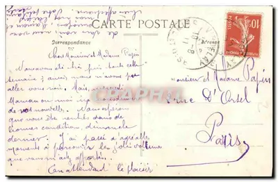Bois de Chaville — Lago circondato da bosco — L.7 — Editore non identificato — Verso