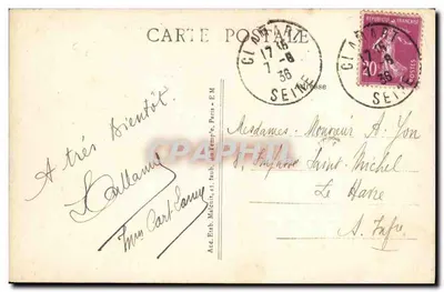Clamart — Ogólny widok z Instytucji rodzinnego — E.M. n°3738 — Rewers