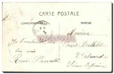 Clichy — Park Denain. Główna aleja — Wydawca nieznany, nr 15 — Rewers