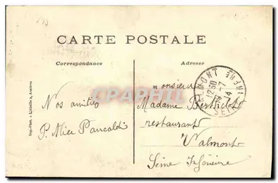 Clichy — Park Denain — wydawca L'Abeille Asnières, n°09 — Rewers