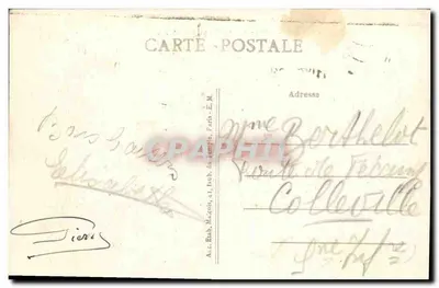 Clichy-la-Garenne — Plac Sacco-Vanzetti — E.M. n°2214 — Rewers