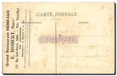 Puteaux - Rue Godefroy — Cheia do rio Sena, 30 de janeiro de 1910 — Editor L'Abeille, n°16 — Verso