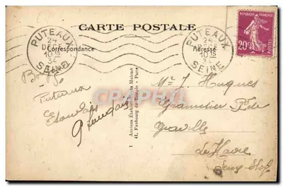 Puteaux — Gruppo Scolastico Benoit-Malon — E. M. n°475 — Verso