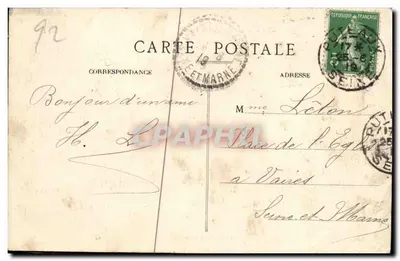 Puteaux — Bords de Seine — L'Île d'Amour et l'Île Rothschild — Le Barrage — L'Abelle, Armières — Rewers