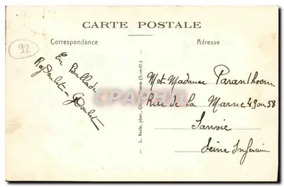 Robinson — „Prawdziwy Drzewo” — L. Baslé, fot., Gif-sur-Yvette (S.-et-O.) — Rewers