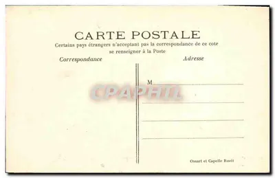Sypialnia Cesarskiej Josefiny — Zamek Malmaison — wydawca Ossart i Capelle Rueill, nr 187 — Rewers