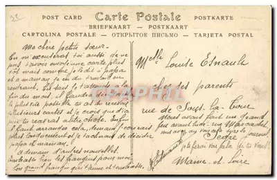 Rueil (Seine-et-Oise) — Zamek Malmaison, wejście i bust Napoleona I — ND Phot. — Rewers