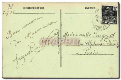 Castelo de Malmaison - A Roseraie — Rueil — n°26 — Verso
