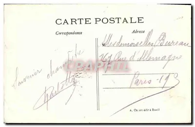O lago em St-Cucufa — Rueil — editor A. Os, Rueil — Verso