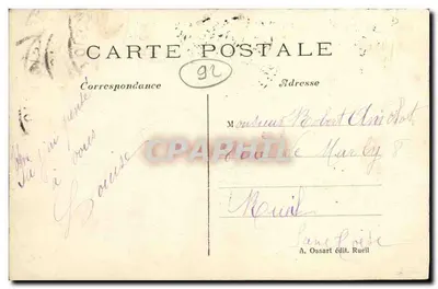 Rueil — Castelo de Malmaison — Napoleão ferido diante de Ratisbonne — A. Ossart édit. Rueil — Verso